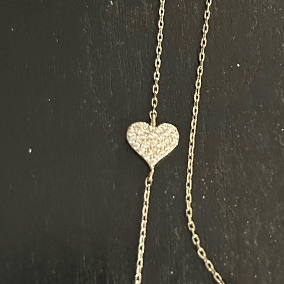 Heart rhinestone adjustable bracelet - Picture 1 of 2